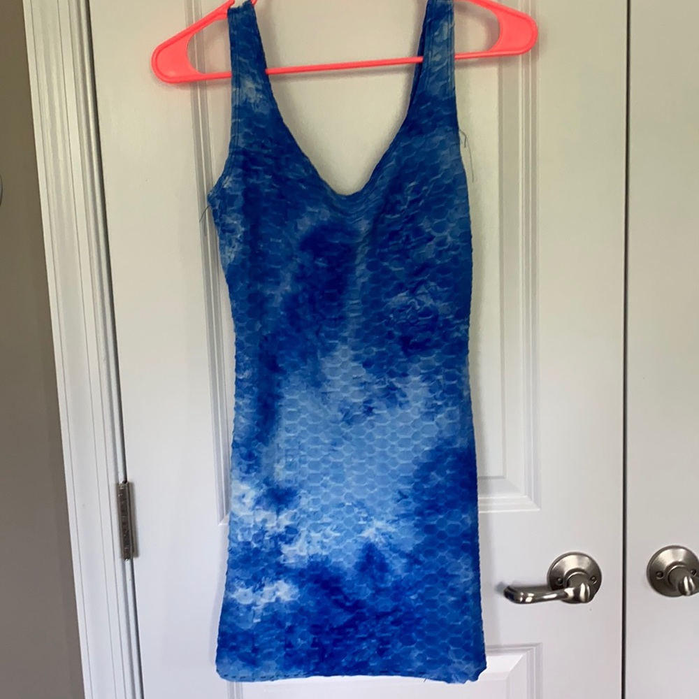 Discreet Blue bodycon dress